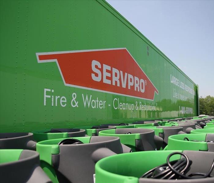 Image of SERVPRO truck and equipment