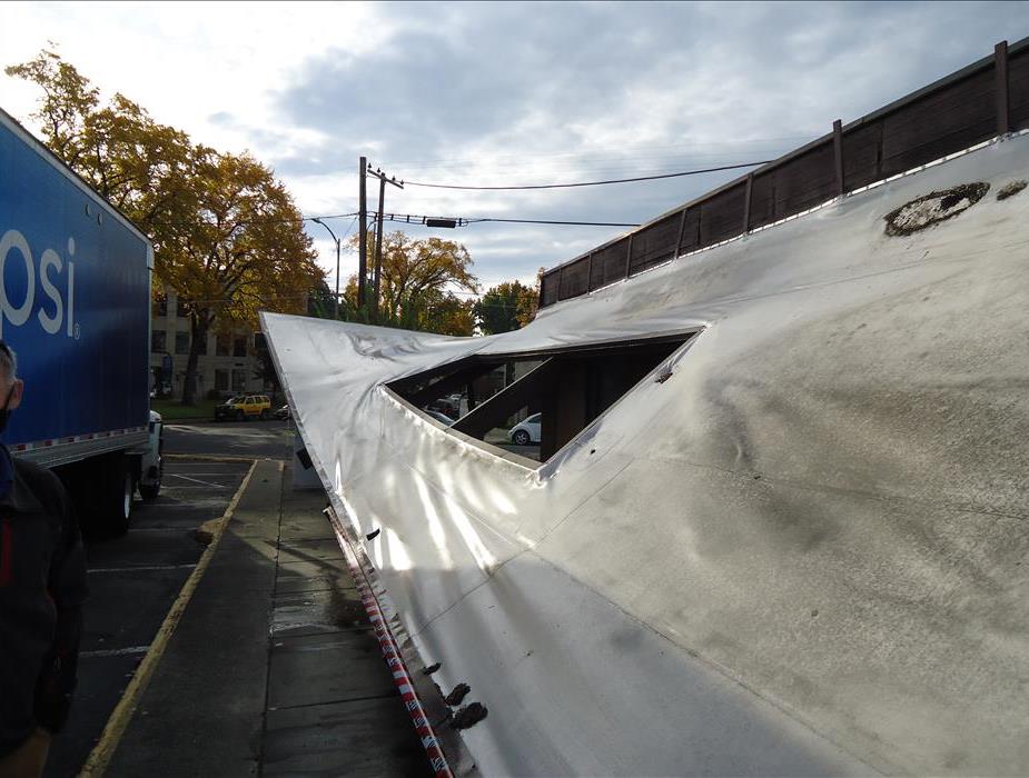 Fallen Roof at Commercial Property